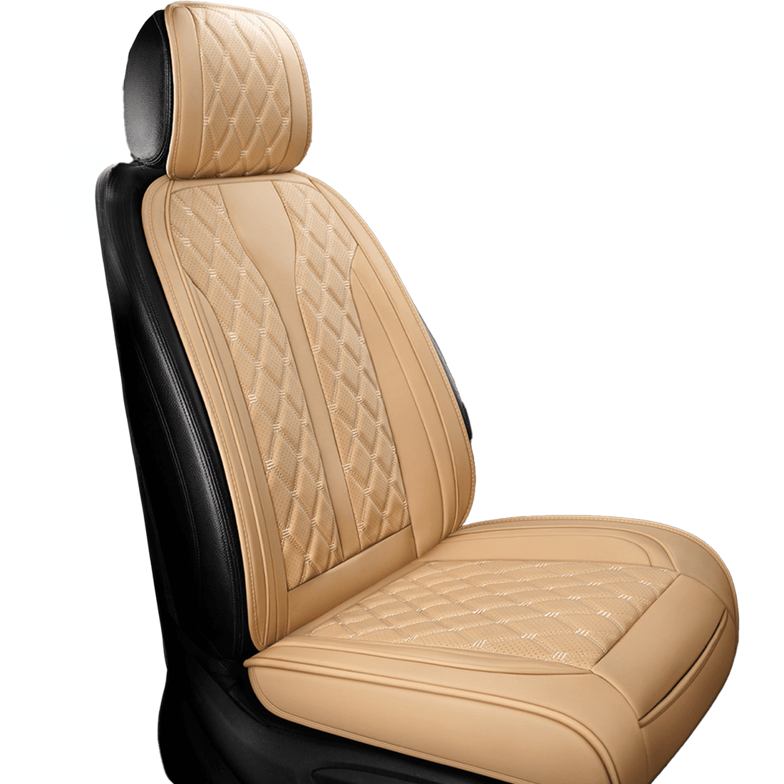 Husă scaune auto din piele PU, universale, pentru scaunele din față, antialunecare, design modern