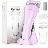 Aparat de Ras Electric Elindor® pentru Femei, 3-In-1, USB Reincarcabil, Ras Uscat/Umed, Mov