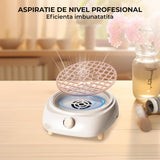 Aspirator Praf Unghii Elindor®, Colector Profesional Manichiura si Pedichiura, 110W, Aparat cu Ventilator Puternic si Filtru Lavabil, Viteza Reglabila, Design Compact si Portabil, 23x22x7 cm, Ideal pentru Salon sau Acasa, Roz