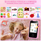 Telefon de Jucărie Elindor® pentru Copii - Roz, cu Funcții Educative