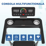 Banda de Alergare Elindor®, Compacta, Pliabila, Viteza Maxima 12km/h, Negru