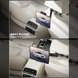 Suport Auto Tableta si Telefon Premium Elindor® pentru Tetiera Scaun, Compatibil 4.4-11 inch, iPad, Samsung Tab, Switch, Smartphones, Universal, Brat Extensibil Ajustabil 360°, Pliabil, Ideal pentru Copii sau Adulti, Accesorii Masina, Negru