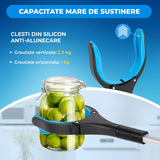 Cleste de Gunoi Elindor® Pliabil pentru Colectare Deseuri, Gheara Rotativa la 360°, Maner Ergnom, Practic, Versatil, Ideal pentru Uz Zilnic, Recuperare Medicala sau Activitati in Aer Liber, 83 cm, Negru / Albastru
