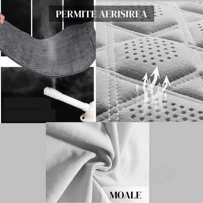 Husa Scaun Auto Premium Elindor® Universala, pentru Protectie Sezut Scaune, Ofera Protectie Pentru Bancheta Fata, Antialunecare, Piele PU, Material Respirabil, Buzunar Depozitare, Accesorii Masina Huse Interior 57x42 cm, Gri