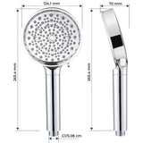 Cap de Dus cu Filtru Elindor®, Sistem Filtrare Apa Potabila, Protectie Anticalcar, Jeturi Personalizabile, Instalare Universala, Ideal Pentru Igiena Zilnica, Compatibil Piele Sensibila si Par Fragil, Argintiu