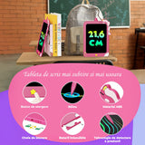 Tabletă LCD pentru Copii Elindor®, 8.5 Inch, pentru Desenat și Scris, Roz