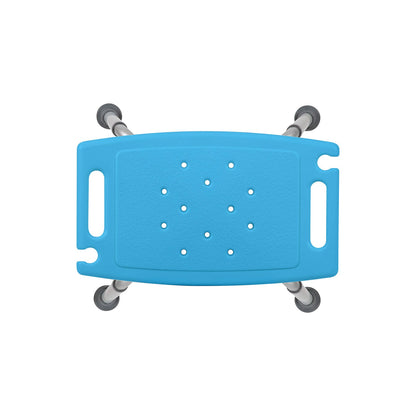 Scaun Compact Elindor® pentru Dus si Cada, Stabil si Usor de Asamblat cu Inaltime Reglabila, Sistem Antialunecare, Albastru