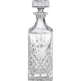 Decantor Elindor® din Sticlă, Dop Pătrat, 798 ml, pentru Whiskey și Vin
