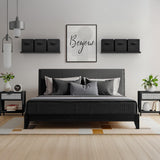 Set 6 Cutii Depozitare Elindor® Pliabile, Tip Sertar, Organizator pentru Dormitor Studentesc, Organizatoare pentru Dulap, Cutie Organizare, Cos Multifunctional, Separator Haine, Paturi, Jucarii, Pentru Dormitor, Living, 26.5 x 26.5 x 28 cm, Negru