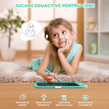 Tableta LCD Desen Elindor® 10 Inch, Jucarie Educativa Pentru Copii, Portabila, Albastru