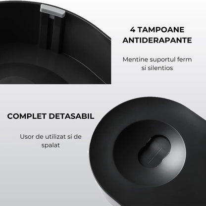 Set Boluri Înalte Elindor® din Oțel Inoxidabil, Antiderapante, pentru Câini și Pisici