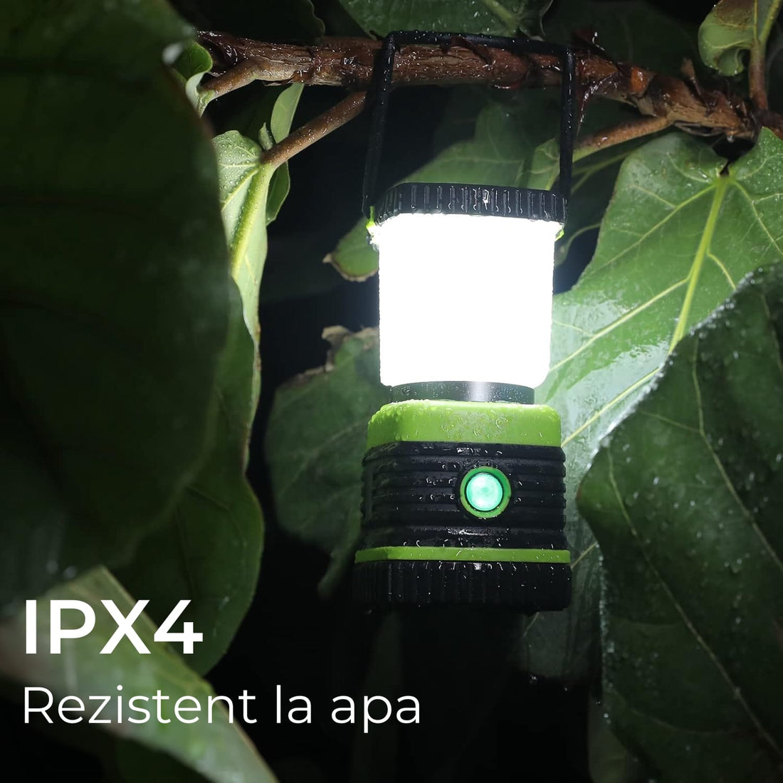 Lanternă LED Elindor® 1000LM, 4 Moduri de Lumină, Rezistentă la Apă IPX4, cu Baterii