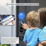 Yala Inteligentă Elindor® cu Amprentă și Cod de Acces, Fără Cheie