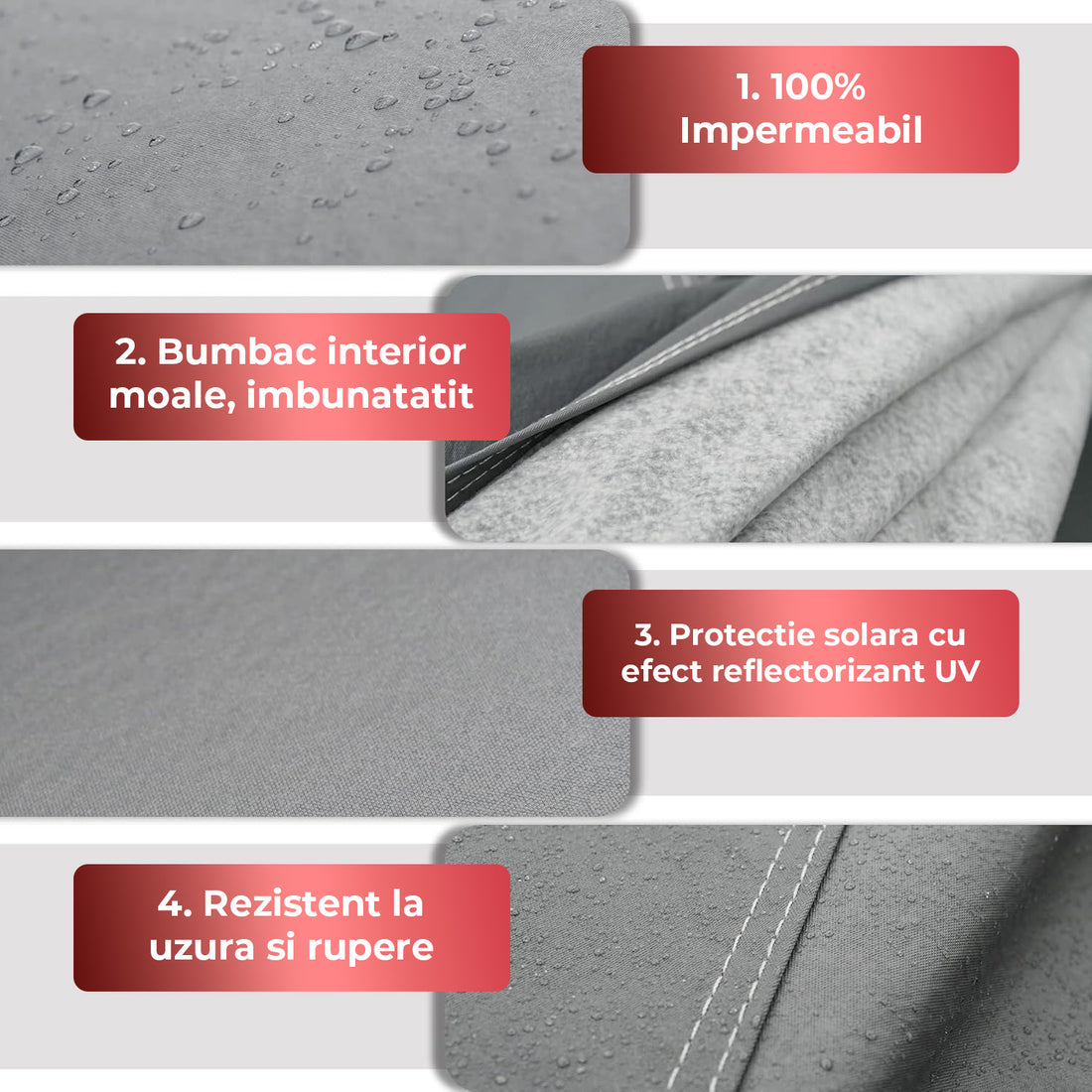 Prelata Auto Premium Elindor® Impermeabila, Protectie UV, Antisoare, Praf, Ploaie si Zapada, Toate Anotimpurile, Heavu Duty, Husa Exterior, Huse Protectie Completa, Universala, Accesorii Masina, Marime Break XXL, 510 × 200 × 144 cm, Gri In