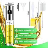 Pulverizator Ulei Elindor®, Oliviera 100ml, Sticla Dozatoare Multifunctionala, Control Precis, pentru Gatit, Friteuza cu Aer, Salate  Material Sticla si PVC, Argintiu