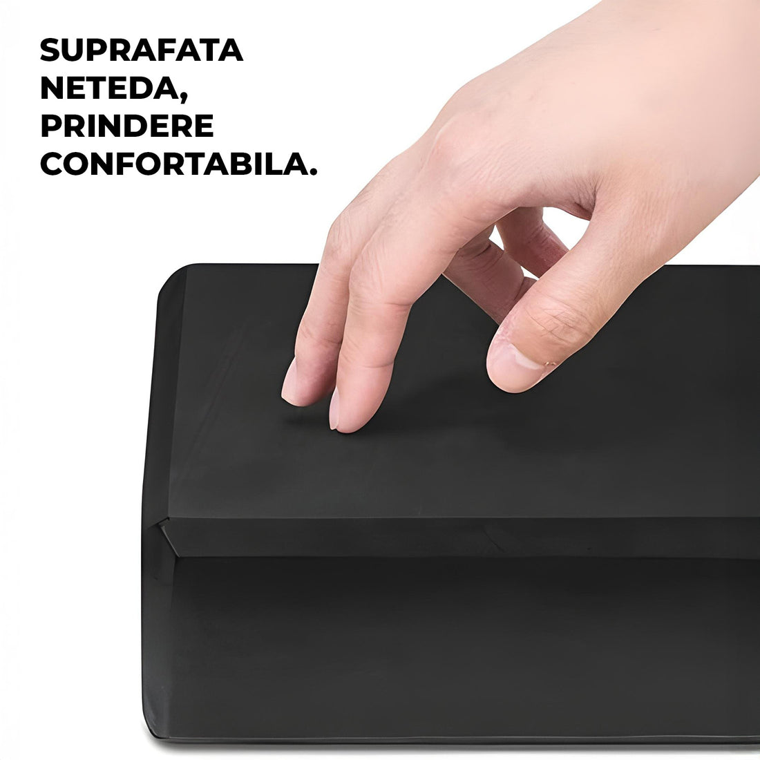 Set 2 Blocuri Premium de Yoga Elindor® Caramizi cu Suprafata Antiderapanta pentru Sport, din Spuma Densa si Durabila, Ideale pentru Meditatie, Mobilitate, Stabilitate si Echilibru, 22.9x15.2x10 cm, Negre