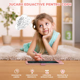 Tableta LCD Desen Elindor® 10 Inch, Jucarie Educativa Pentru Copii, Portabila, Roz