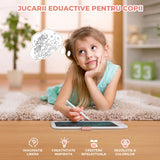Tableta LCD Desen Elindor® 10 Inch, Jucarie Educativa Pentru Copii, Portabila, Alb