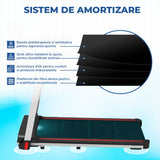 Banda de Alergare Elindor®, Compacta, Pliabila, Viteza Maxima 12km/h, Negru