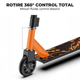Troținetă Sport Elindor®, Rotire 360°, Roți Aluminiu, Portocaliu