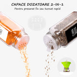 Set 25 Borcane Condimente Elindor® cu Capace Metalice, Etichete și Pâlnie - 110g