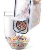 Set 4 Recipiente pentru Alimente Elindor®, 4L, Închidere Ermetică, Transparent