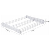 Uscator Vertical Elindor® pentru Rufe haine 6 Nivele, Pliabil, 11 Bare pentru Uscare Haine, Suport Fix, Economie de Spatiu, Ideal pentru Interior, Greutate Maxima Suportata 14.5 kg, 37 × 75 × 106 cm, Alb