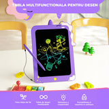 Tabletă LCD pentru Copii Elindor®, 8.5 Inch, pentru Desenat și Scris, Mov