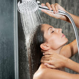 Cap de Dus cu Filtru Elindor®, Sistem Filtrare Apa Potabila, Protectie Anticalcar, Jeturi Personalizabile, Instalare Universala, Ideal Pentru Igiena Zilnica, Compatibil Piele Sensibila si Par Fragil, Argintiu