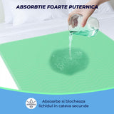 Set 4 Covorase Absorbante Elindor® Igienice, Asternut pentru Animale, Caini, Pisici, Copii, Varstnici, Ultra-Absorbant, pentru Talie Medie si Mare, Prevenirea Scurgerilor De Lichid, 4 Substraturi, Marimea XL, 86 x 91 cm, Verde