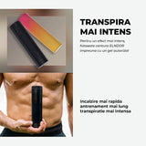 Centura Slabit Elindor® Tip Sweet Sweat, Centura Abdominala Fitness Unisex, Reglabila, Transpiratie Intensa, Echipament Termic Sport, 5 Marimi Disponibile, Antrenament Acasa sau Sala, Suport Lombar, Negru