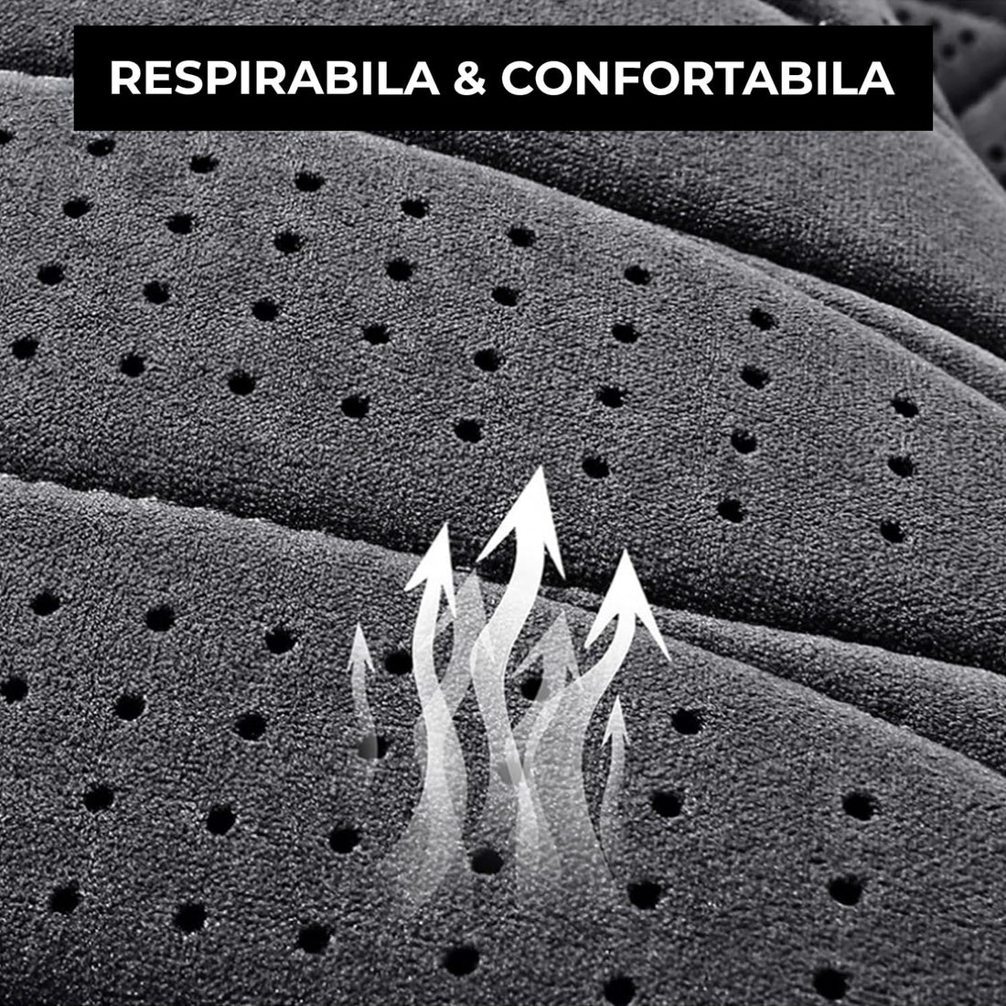 Husă Auto Elindor®, Suede Moale, Universală, Confort Premium, Pernă Tetiere Inclusă, Gri Închis