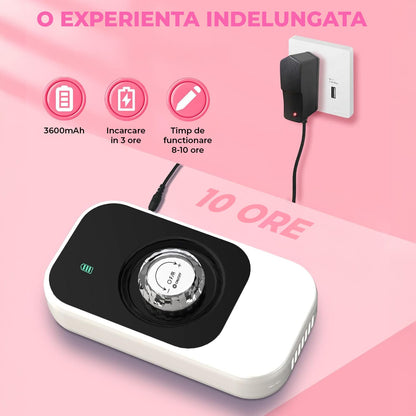 Freză de Unghii Elindor®, Portabilă, 40000RPM, Multifuncțională, Alb