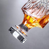 Decantor Elindor® din Sticlă, Dop Pătrat, 798 ml, pentru Whiskey și Vin