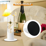 Suport Metalic pentru Lumanare Elindor®, Stil Minimalist, Ideal pentru Evenimente si Ambient, Material Durabil, Set de Spatiu pentru Decor, Suport Lumanare Elegant de Masa pentru Botez, Cununie, Aranjamente, Alb