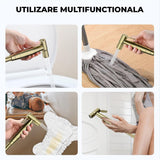 Set de Duș Igienic Elindor®, pentru Toaletă, Jet Reglabil, Auriu