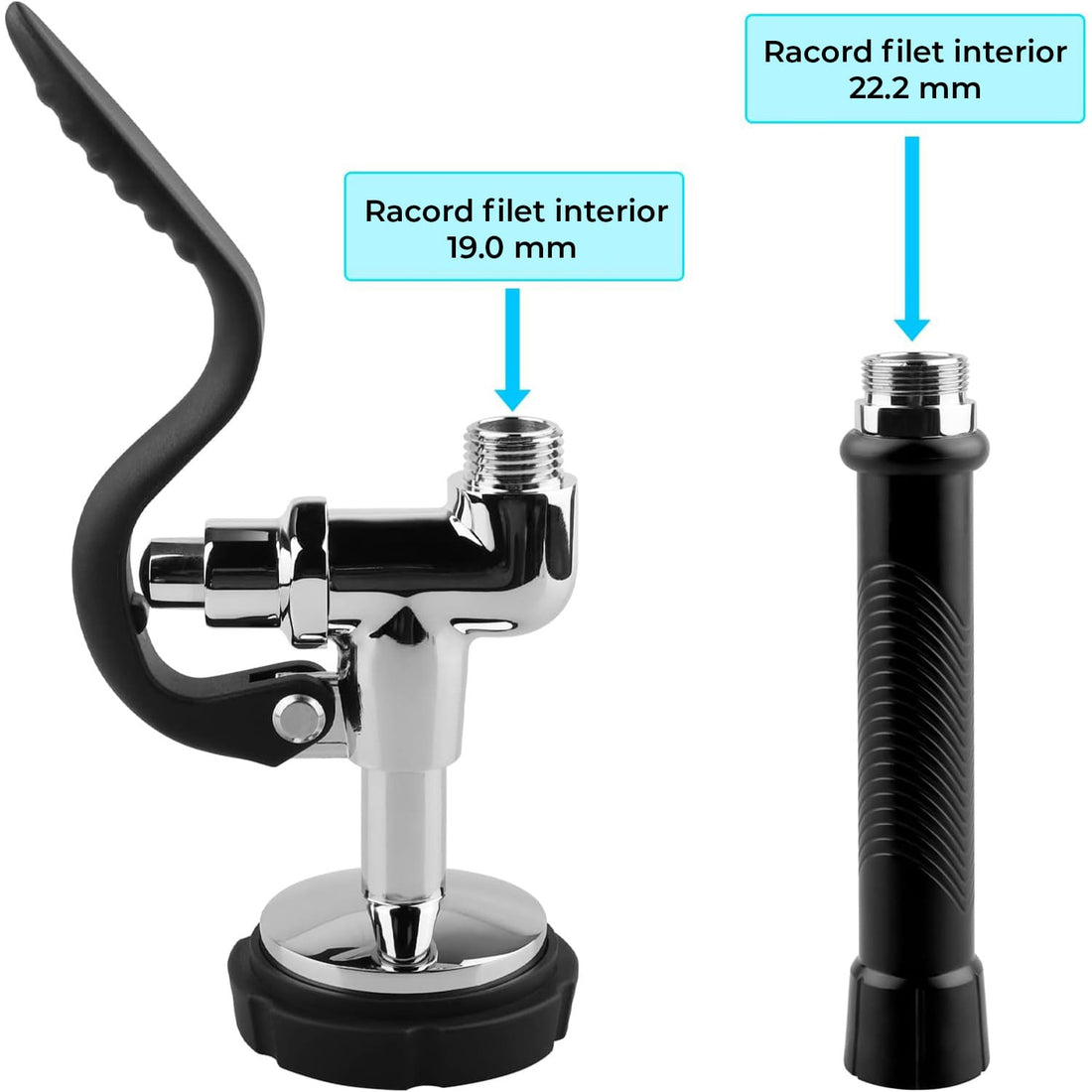 Kit pulverizator apă Elindor® pentru robinet comercial, chrome