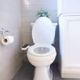 Bideu Retractabil Elindor® pentru Toaleta cu Functie de Auto Curatare, Buton Control de Presiune, pentru Igiena Personala, Apa Calda si Rece, Non Electric, Kit Accesorii WC, Sistem Bidet pentru Colac si Capac de Toalete, Set pentru Baie, Alb / Negru