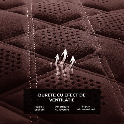 Husa Auto pentru Scaunul din Fata Elindor®, Material din Suede Respirabil, Protectie Scaune Fata, Compatibile cu Logan, VW Golf, Renault, Skoda, Instalare Usoara, Accesorii Interior Huse Masina, Universale, Maro