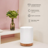 Difuzor de Ulei Esential Elindor® Aromaterapie, Umidificator de Aer, Aparat cu Rezervor 300ml, Capac Opac, Oprire Automata, Ultrasonic, 7 Moduri Lumina Ambientala, 25 dB, Aria de Acoperire 25 m², Alb