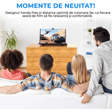 Lupa Pliabila Elindor® pentru Telefon cu Efect 3d si Zoom 4x Marire, Diagonala de 12 inch, suport telefon universal, Negru