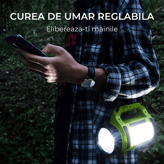 Lanternă LED Reîncărcabilă Elindor®, 650LM, Verde