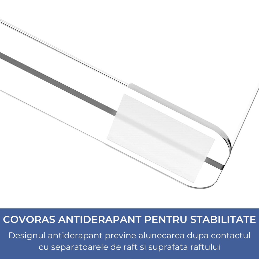 Set 4 separatoare acrilice Elindor®, de 30 cm pentru rafturi, organizator pentru haine, genti si prosoape, montaj rapid fara scule, pentru rafturi de pana la 2.4 cm grosime, Organizatoare baie, lazi, acte, camara, Transparent, Plastic