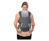 Marsupiu ergonomic cu glugă detașabilă, buzunar de depozitare, suport lombar, poziții spate sau rucsac pentru bebeluși.