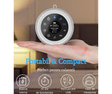 Dispozitiv Sunete Albe, 32 Sunete HD, Portabil, Reîncărcabil, 1800mAh, Lumină de Veghe, Display LCD, Control Tactil, 7 Culori Ajustabile, 3 Niveluri Intensitate