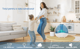 Umidificator Ultrasonic Profesional, 1.5L, Reglabil, Silentios, Alb/Albastru