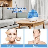 Umidificator Ultrasonic Profesional, 1.5L, Reglabil, Silentios, Alb/Albastru