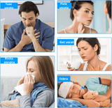 Umidificator Ultrasonic Profesional, 1.5L, Reglabil, Silentios, Alb/Albastru