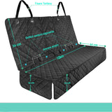 Husă de Protecție pentru Scaune Auto, Impermeabilă și Anti-Alunecare, pentru Transport Animale (Câini și Pisici), Neagră, 133 x 44 x 56 cm
