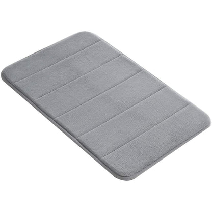 Covor Baie Universal, Spumă cu Memorie, Absorbant, Antiderapant, Memory Foam, 80×50 cm, Gri